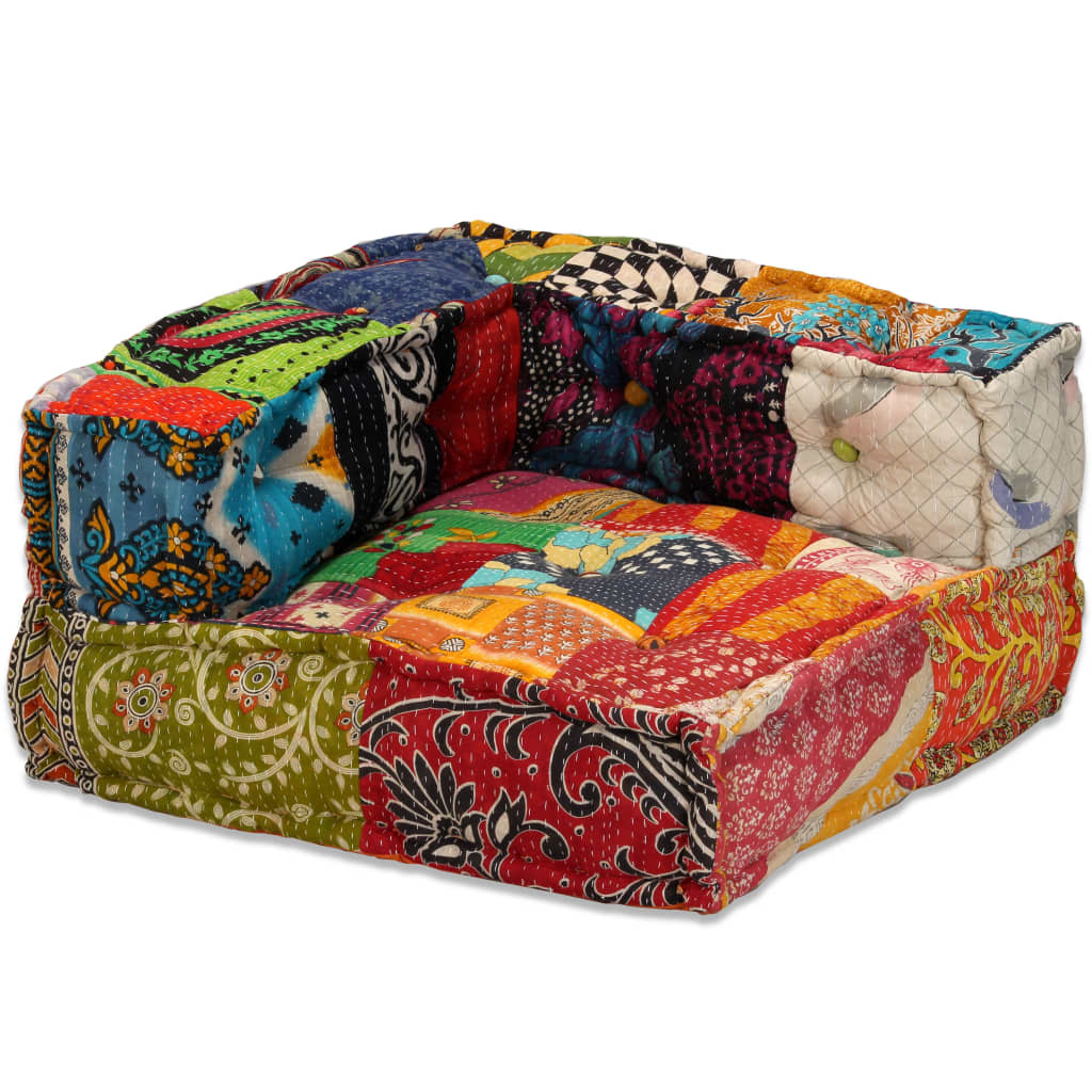 4místný modulární pouf patchwork textil