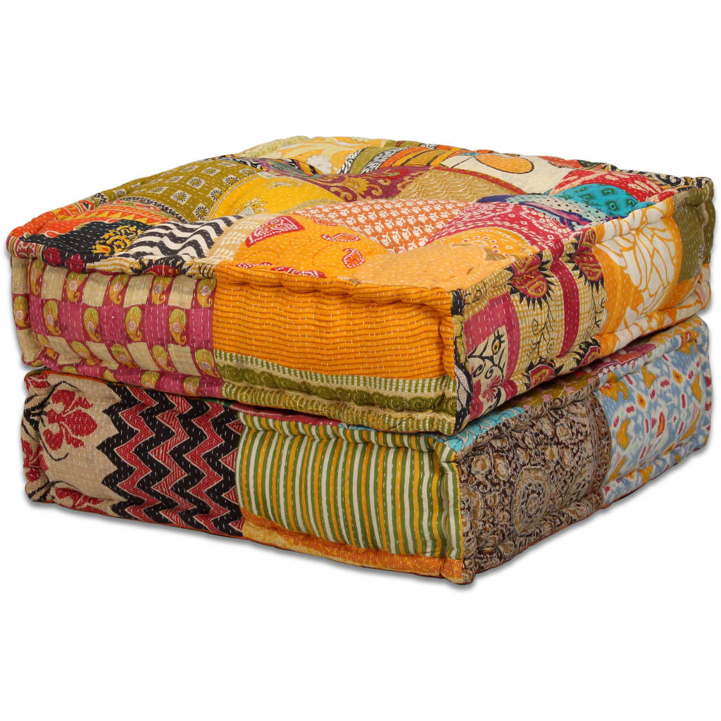 4místný modulární pouf patchwork textil