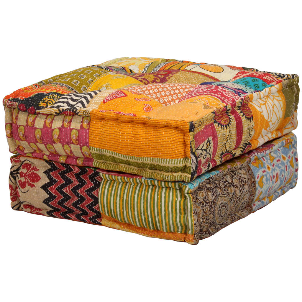 2místný modulární pouf patchwork textil