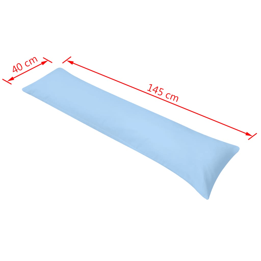 Polštář pro spaní na boku 40 x 145 cm modrý