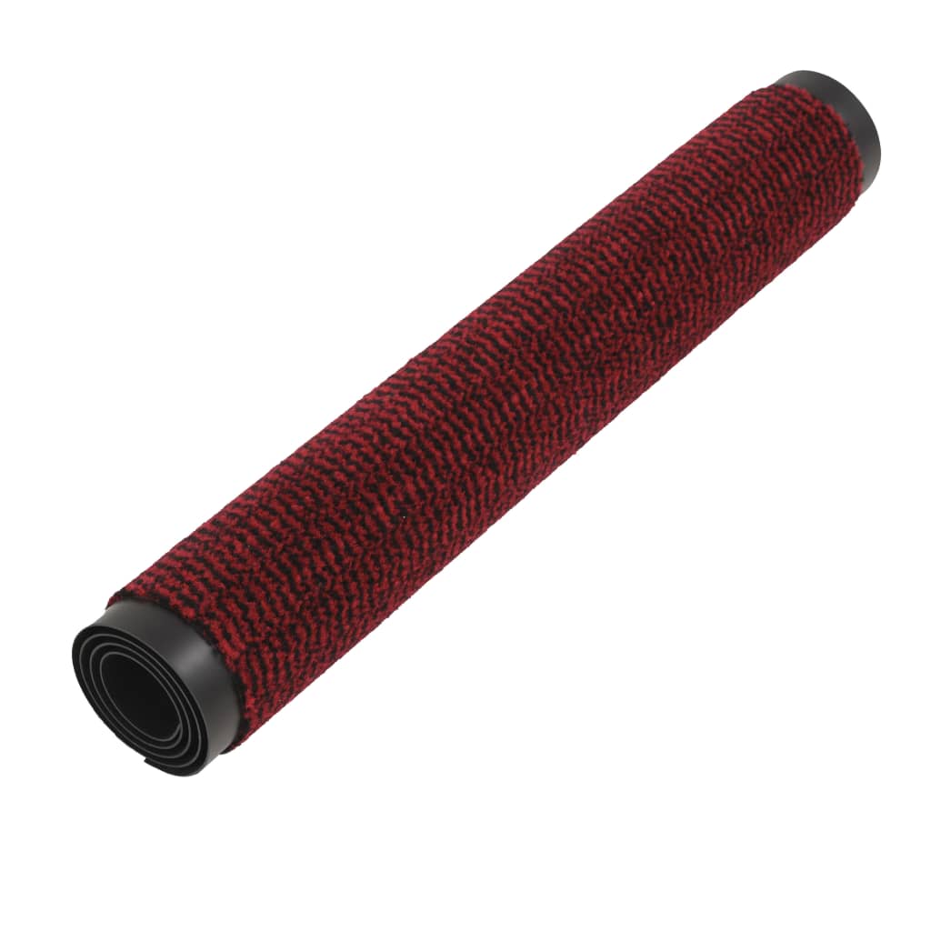 Protiprachová obdélníková rohožka všívaná 120x180 cm červená