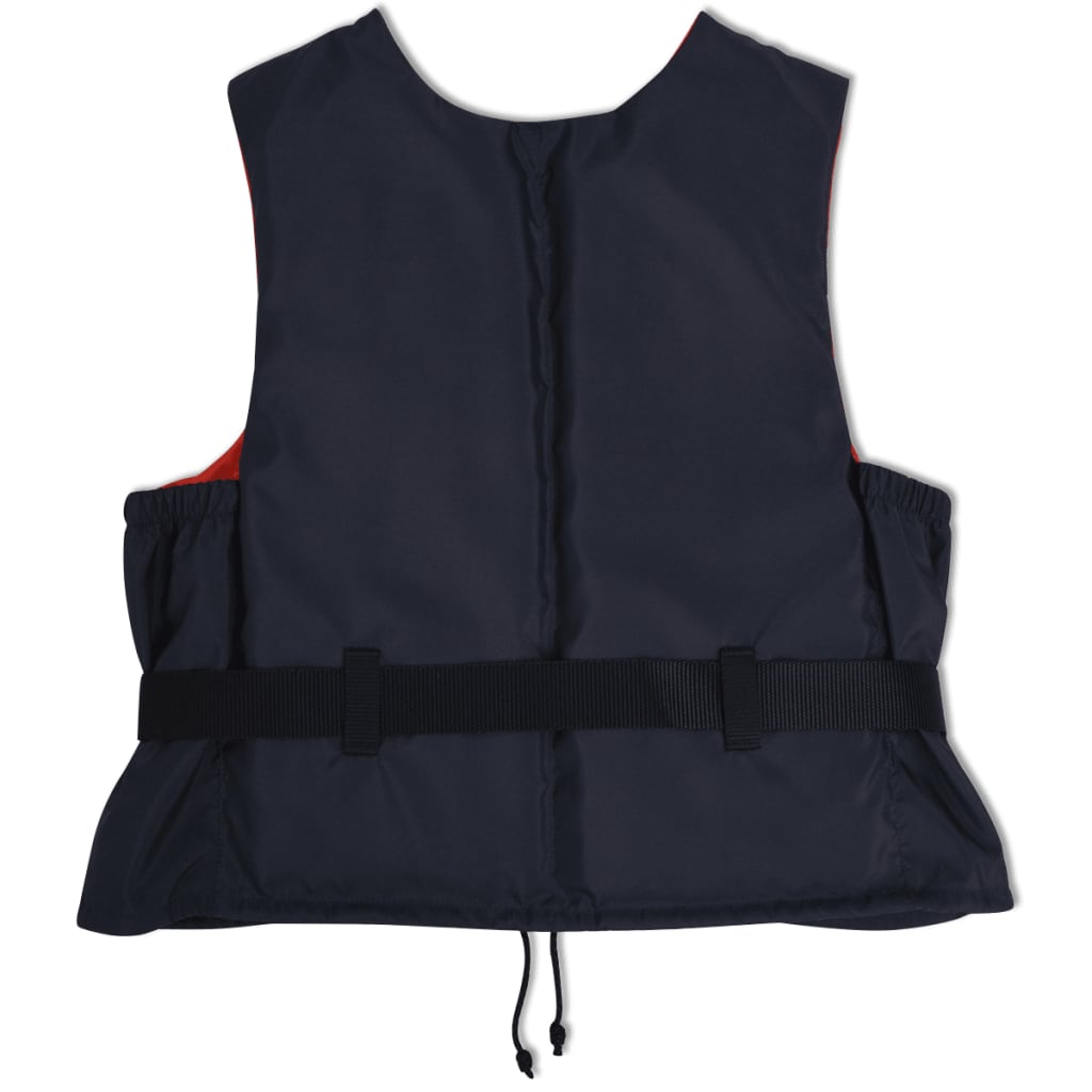 Plovací vesty 4 ks 50 N 30-50 kg námořnická modrá