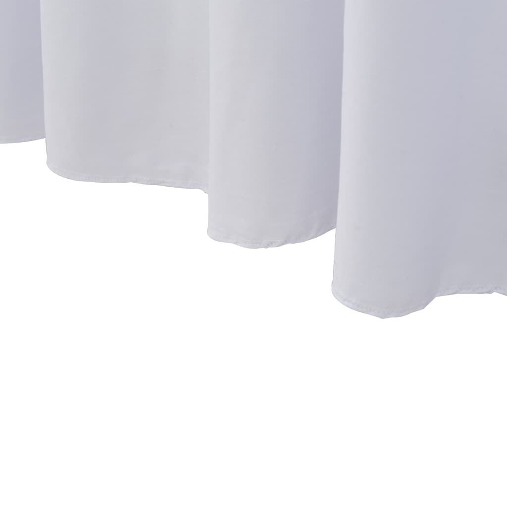 Rautové sukně s řasením 2 ks bílé 183 x 76 x 74 cm