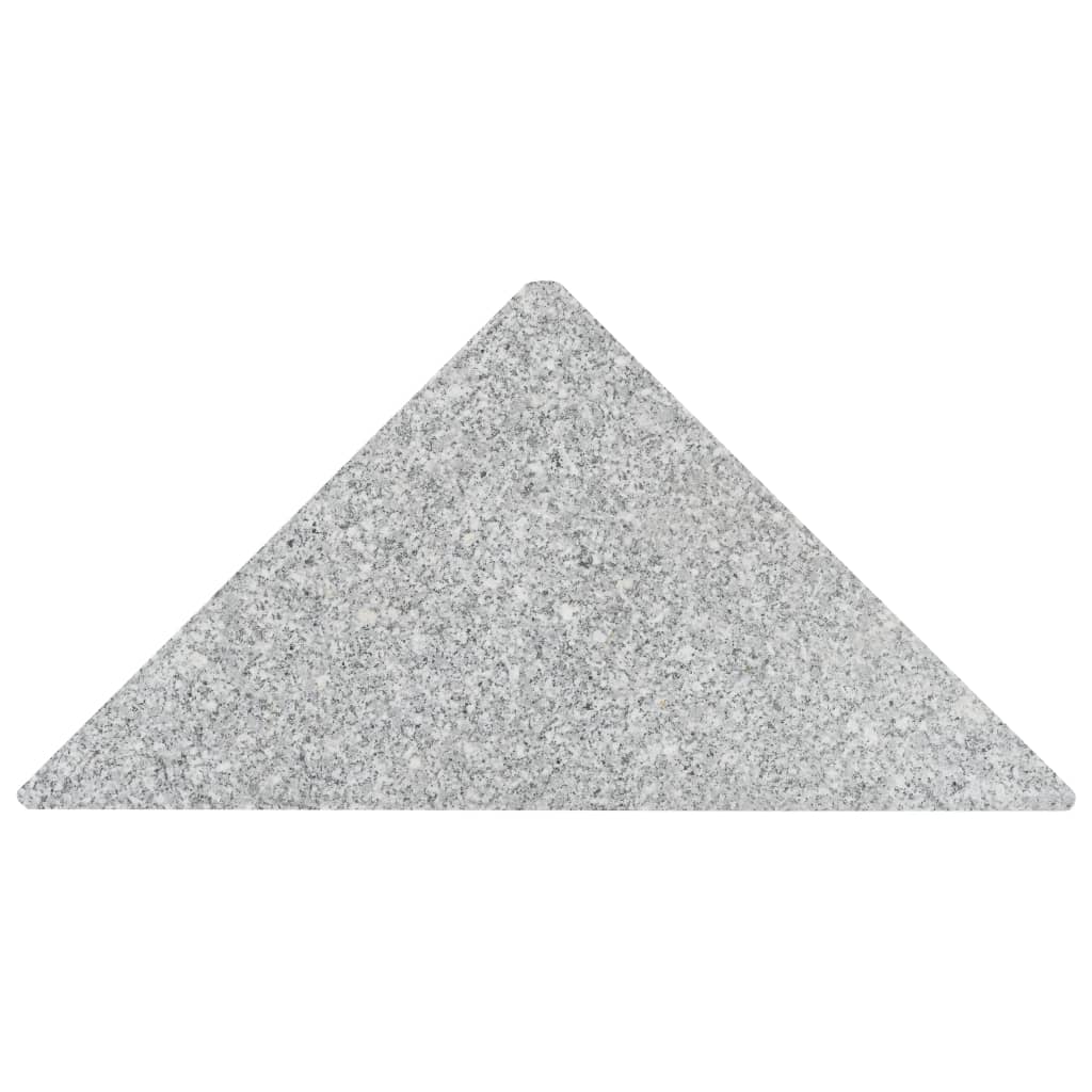 Závaží pro slunečník žulové 15 kg trojúhelníkové šedé