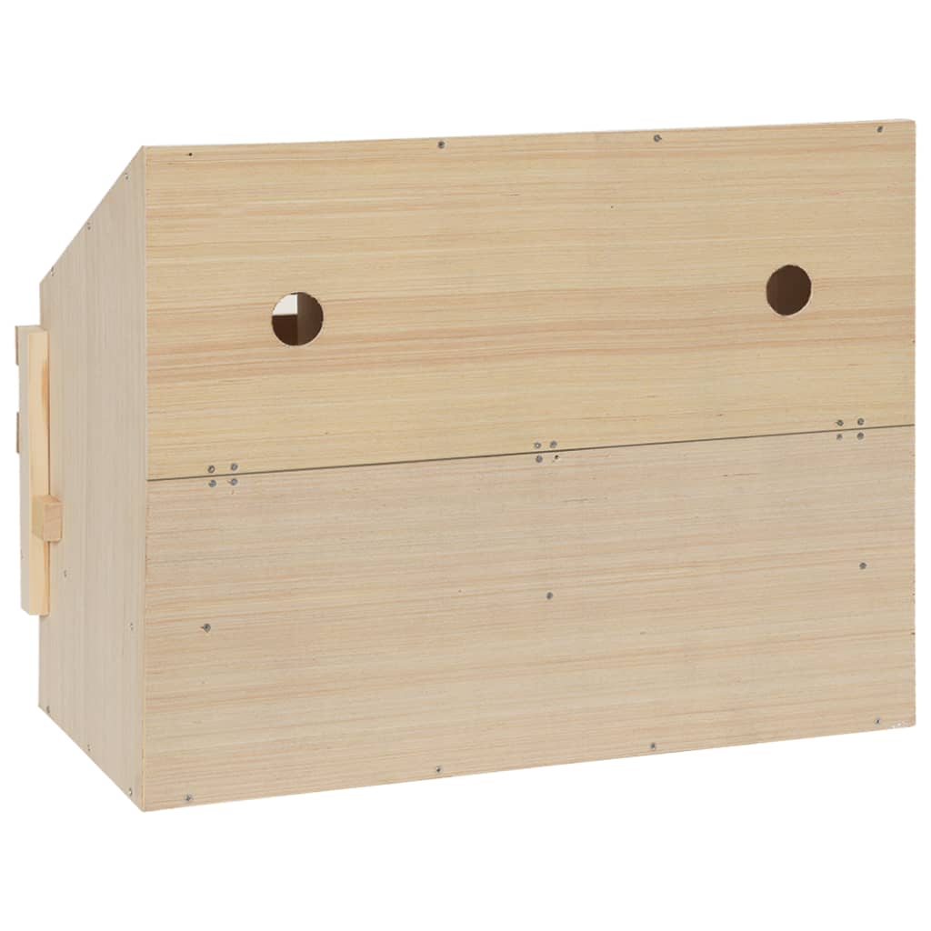 Snáškové hnízdo 3 boxy 72 x 33 x 54 cm masivní borové dřevo