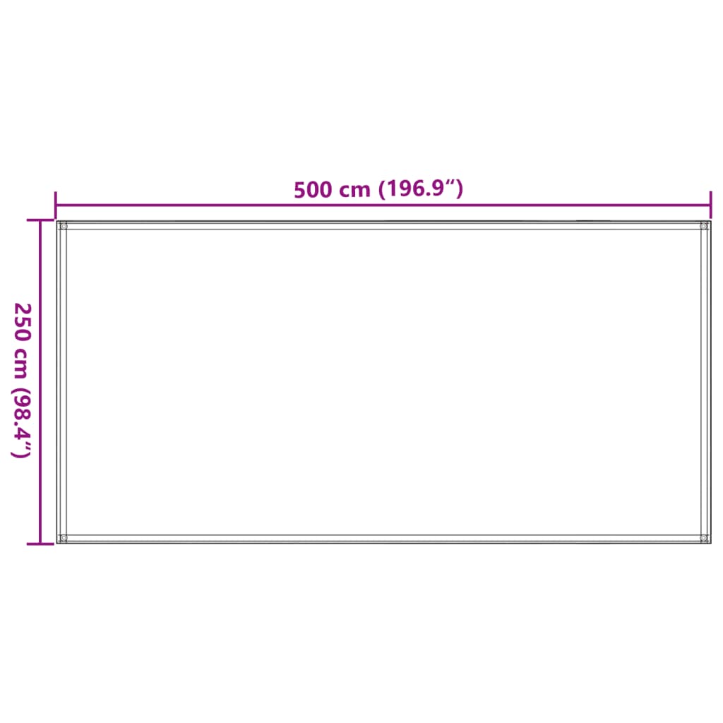 Koberec ke stanu 250 x 500 cm HDPE zelený