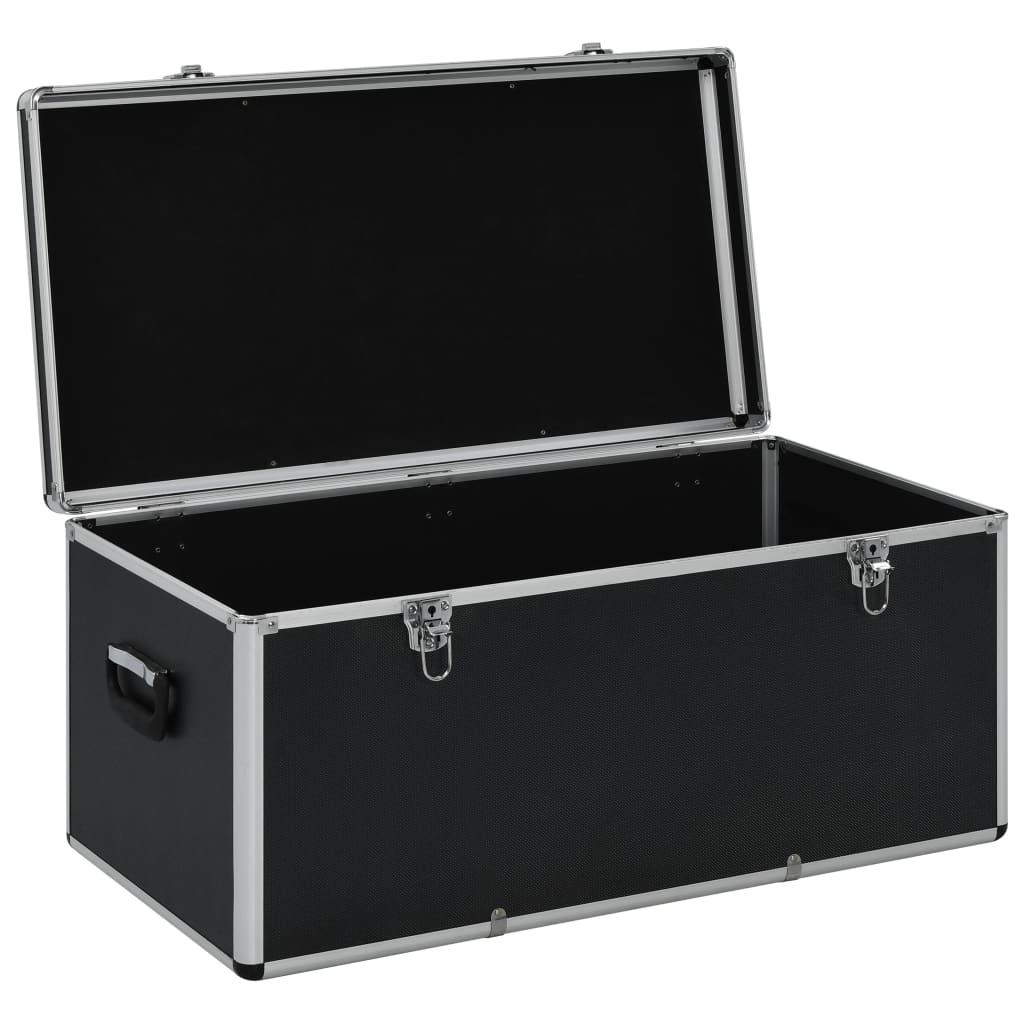 Úložné kufry 3 ks černé hliníkové
