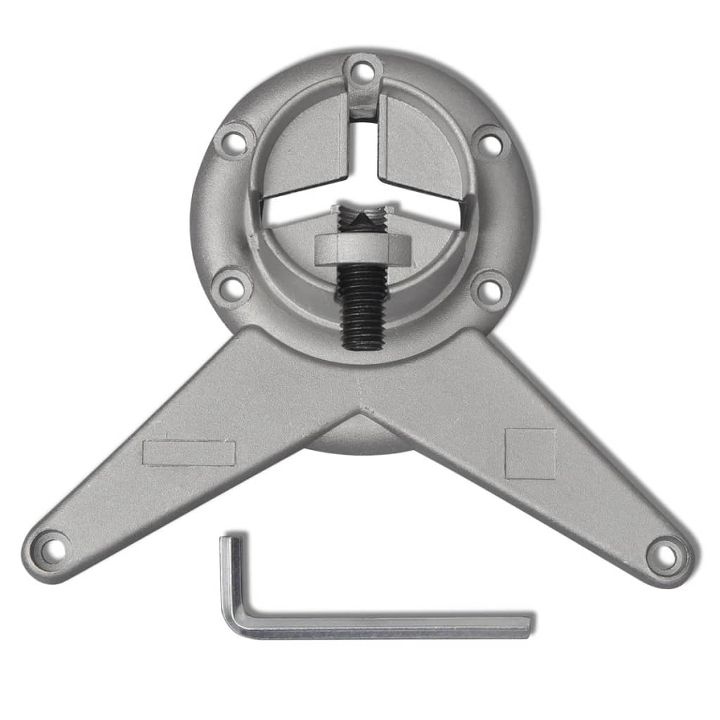 4 výškově nastavitelné stolové nohy chrom 1100 mm