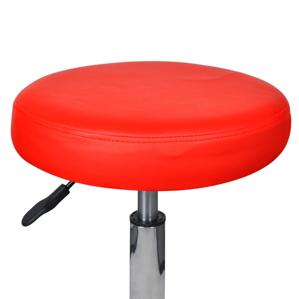 Kancelářské stoličky 2 ks červené 35,5 x 84 cm umělá kůže