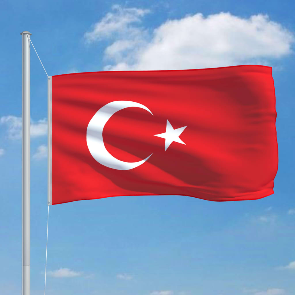 Turecká vlajka 90 x 150 cm