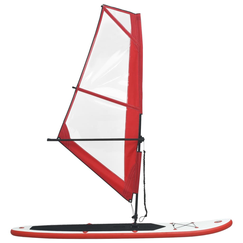 Nafukovací Stand Up Paddleboard s plachtou červeno-bílý