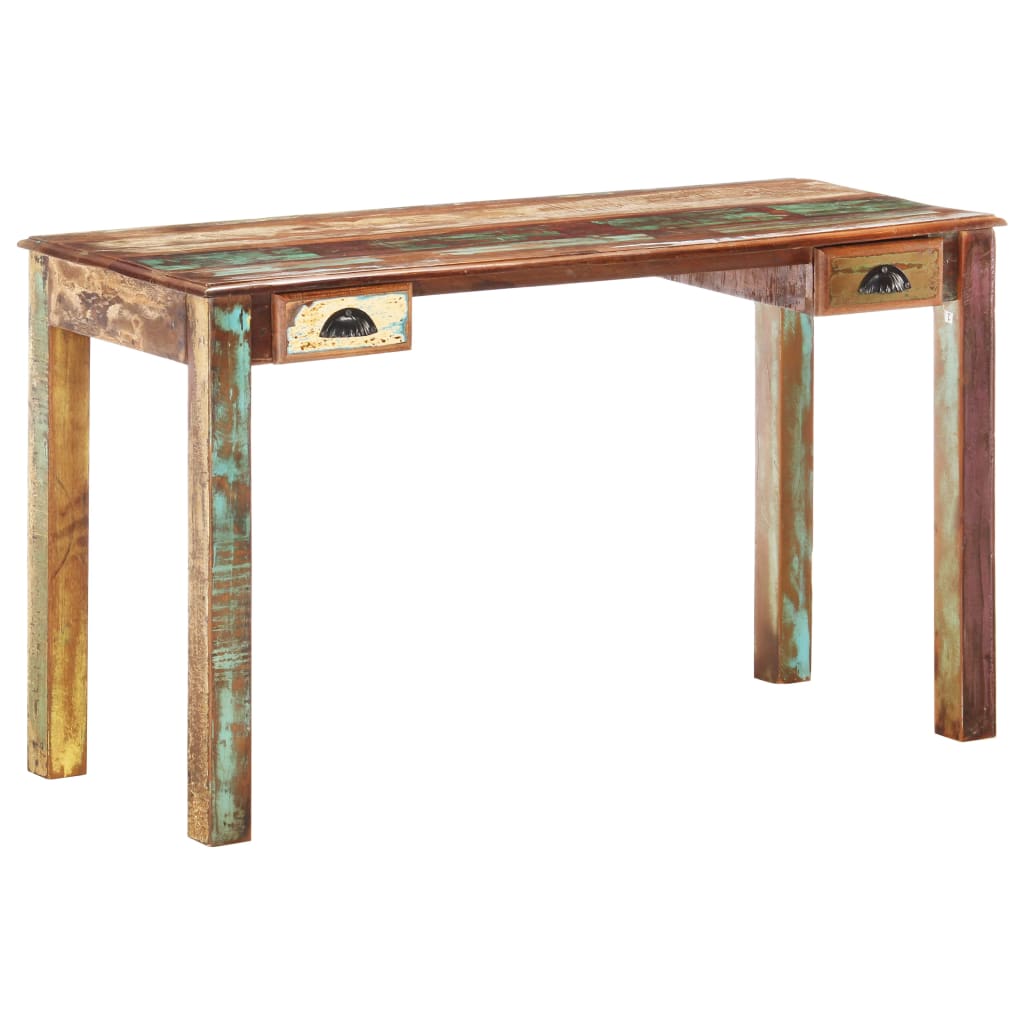 Psací stůl 130 x 55 x 76 cm masivní recyklované dřevo