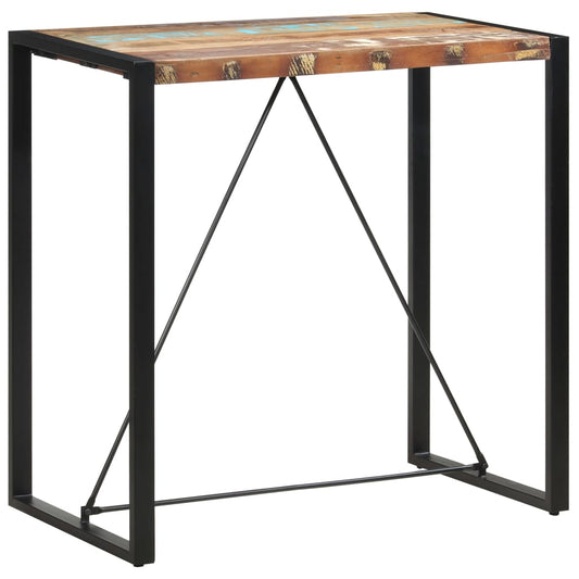 Barový stůl 110 x 60 x 110 cm masivní recyklované dřevo