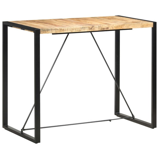 Barový stůl 140 x 70 x 110 cm masivní mangovníkové dřevo