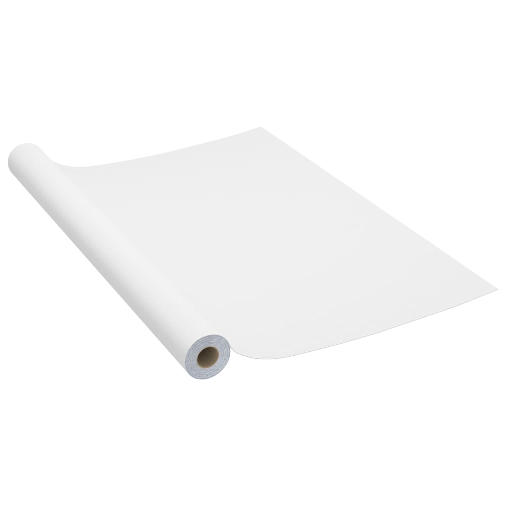 Samolepící tapeta na nábytek bílá 500 x 90 cm PVC