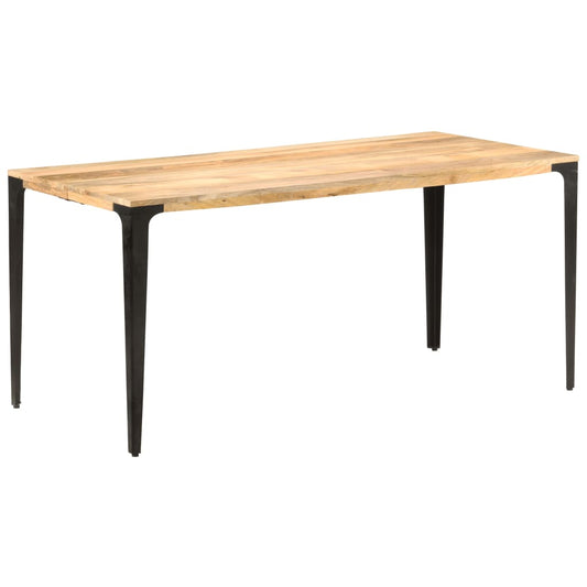 Jídelní stůl 160 x 80 x 76 cm masivní mangovníkové dřevo