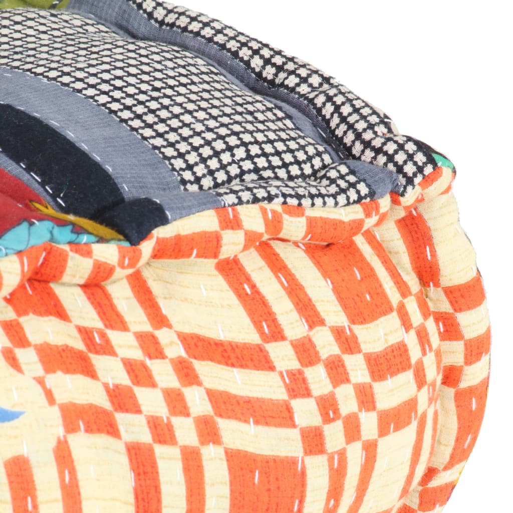 Modulární pouf patchwork textil