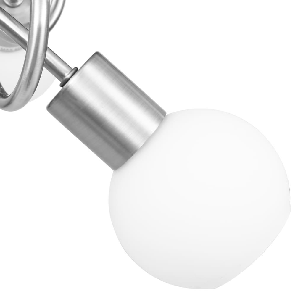 Stropní svítidlo keramická stínidla na 3 žárovky E14 bílé koule