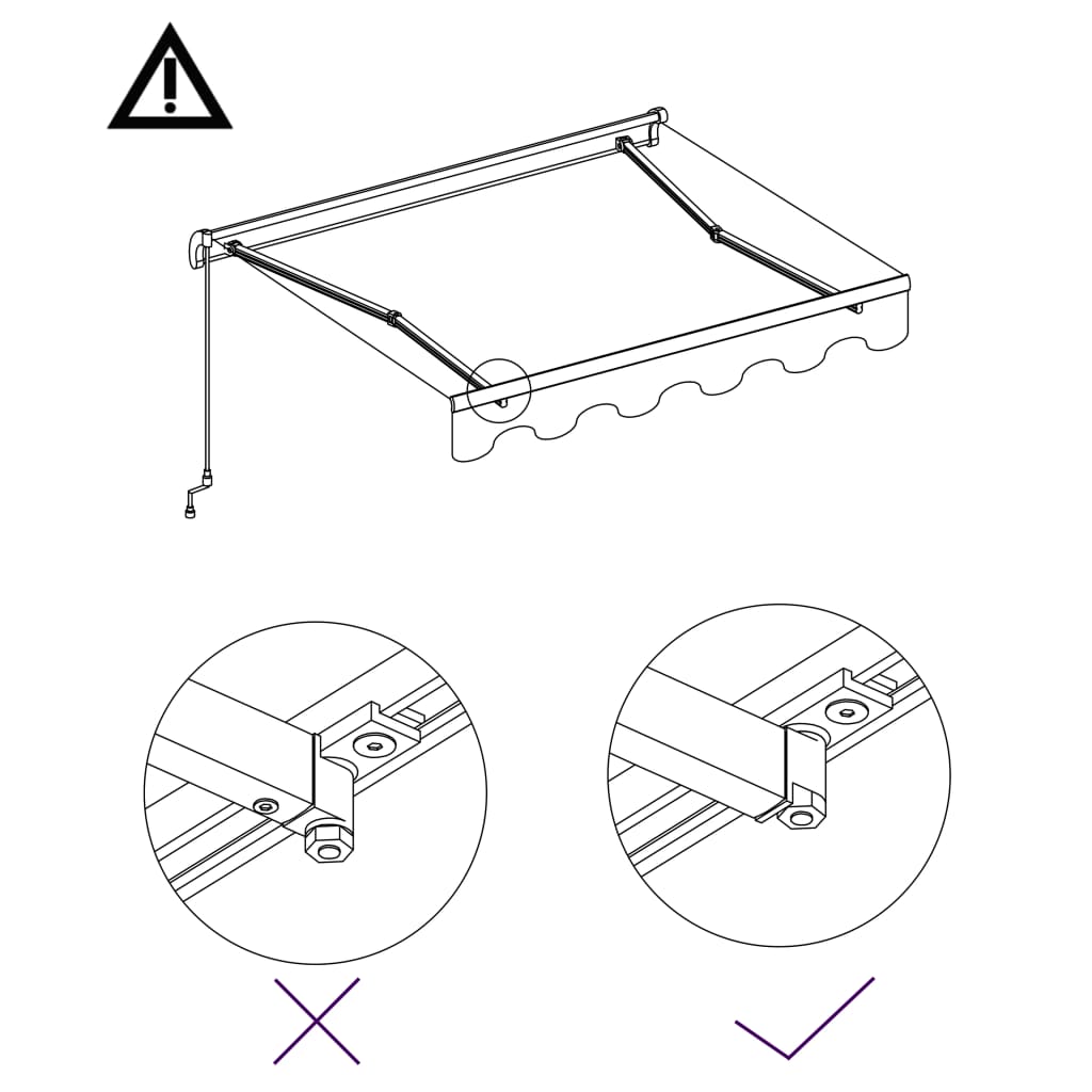 Automatická zatahovací markýza 300 x 250 cm žlutobílá