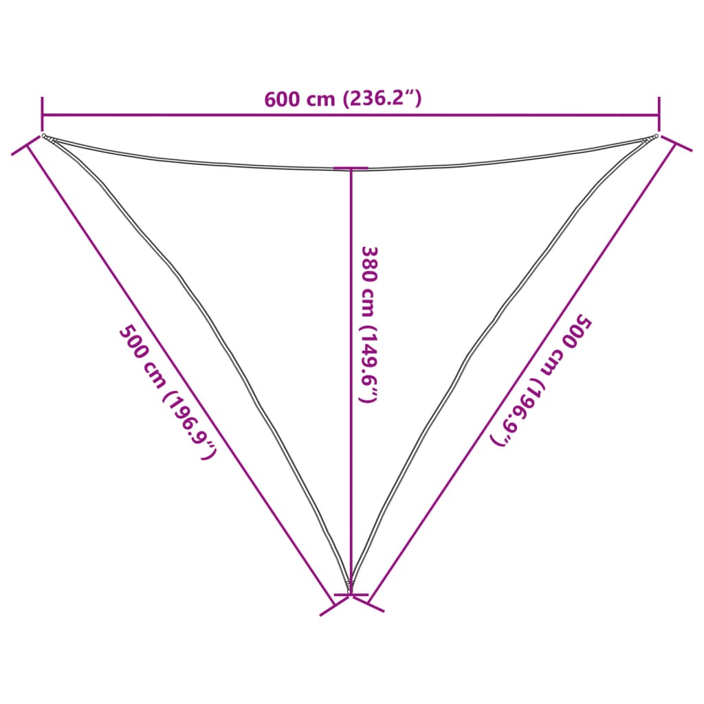 Stínící plachta 160 g/m² světle zelená 5 x 5 x 6 m HDPE