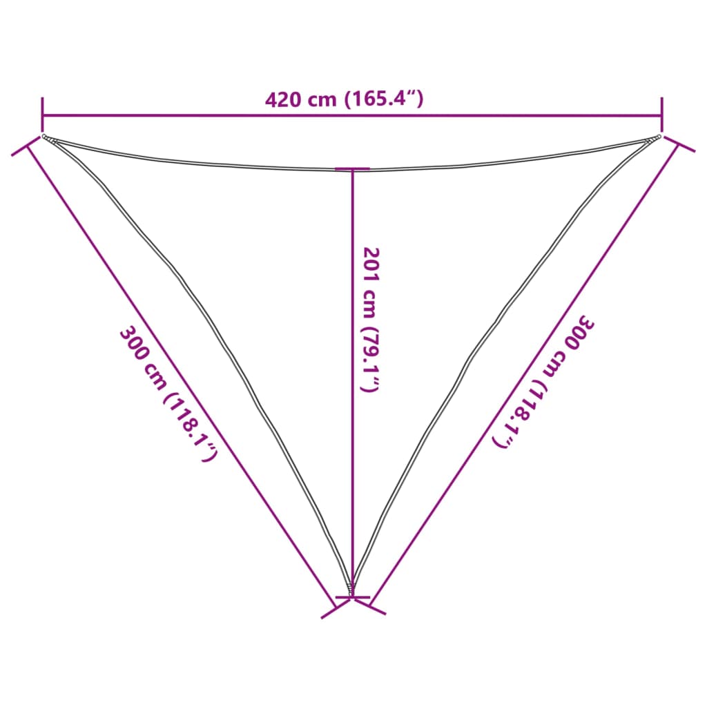 Stínící plachta 160 g/m² černá 3 x 3 x 4,2 m HDPE