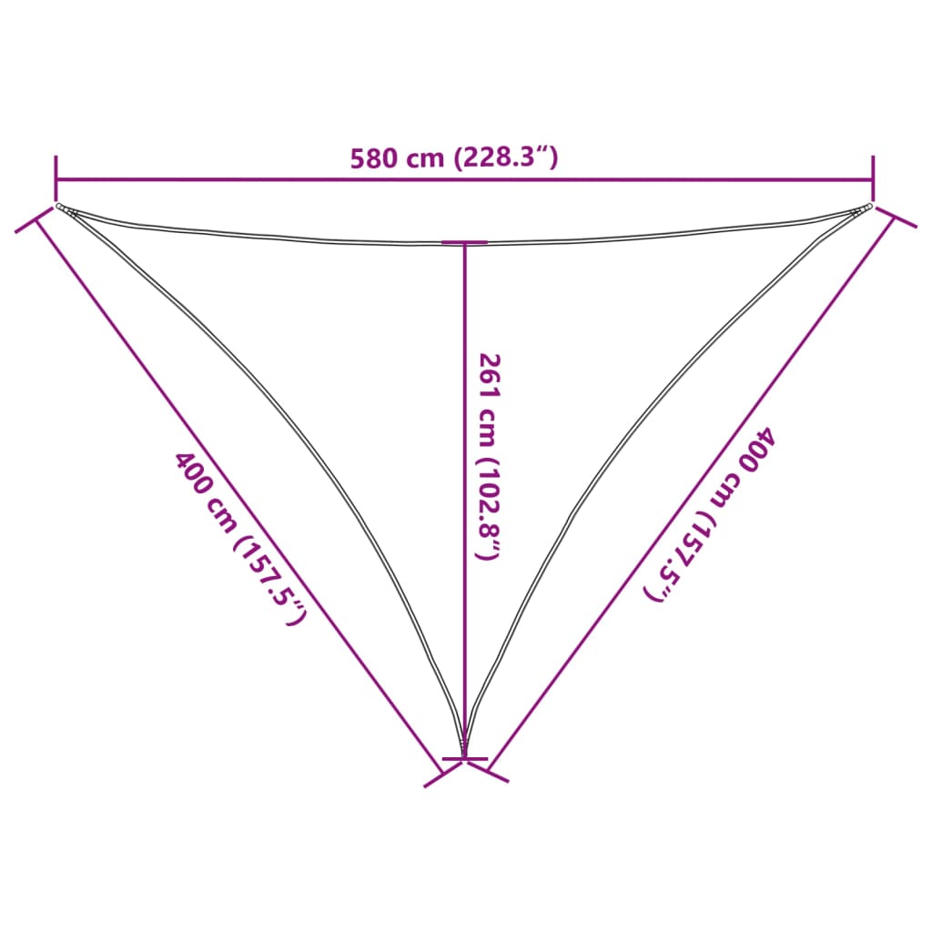 Stínící plachta 160 g/m² černá 4 x 4 x 5,8 m HDPE