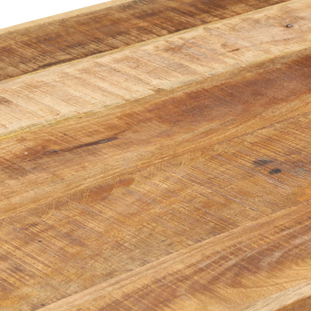 Jídelní stůl 160 x 80 x 75 cm masivní hrubé mangovníkové dřevo