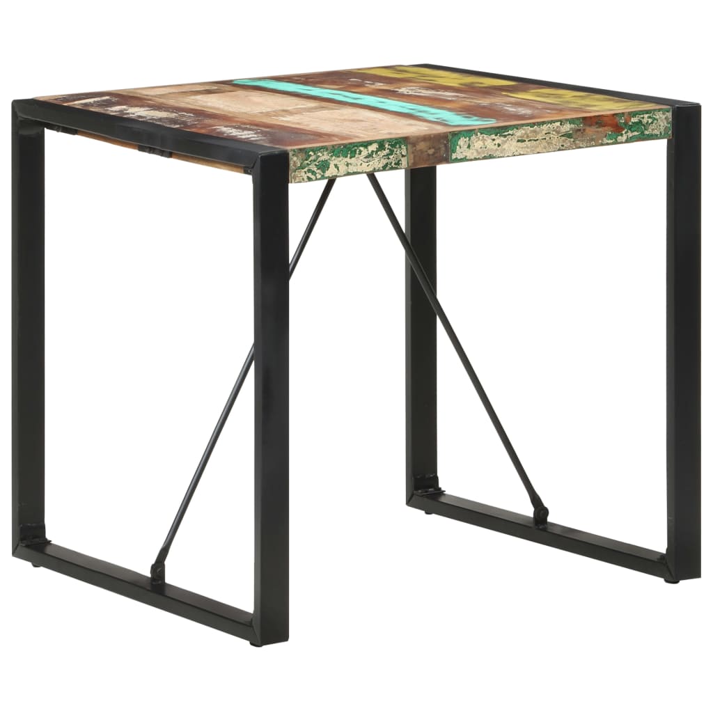 Jídelní stůl 80 x 80 x 75 cm masivní recyklované dřevo