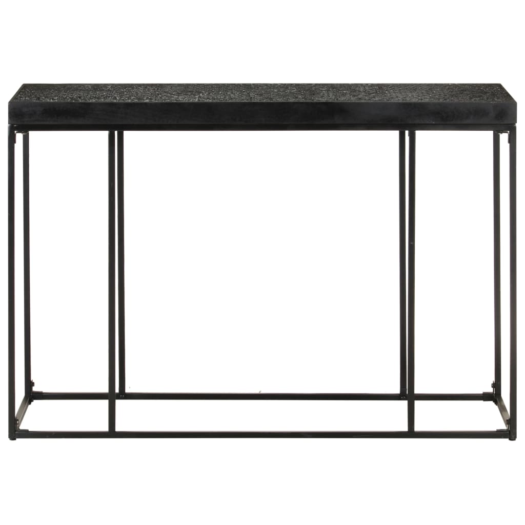 Konzolový stolek černý 110x35x76 cm masivní akácie a mangovník