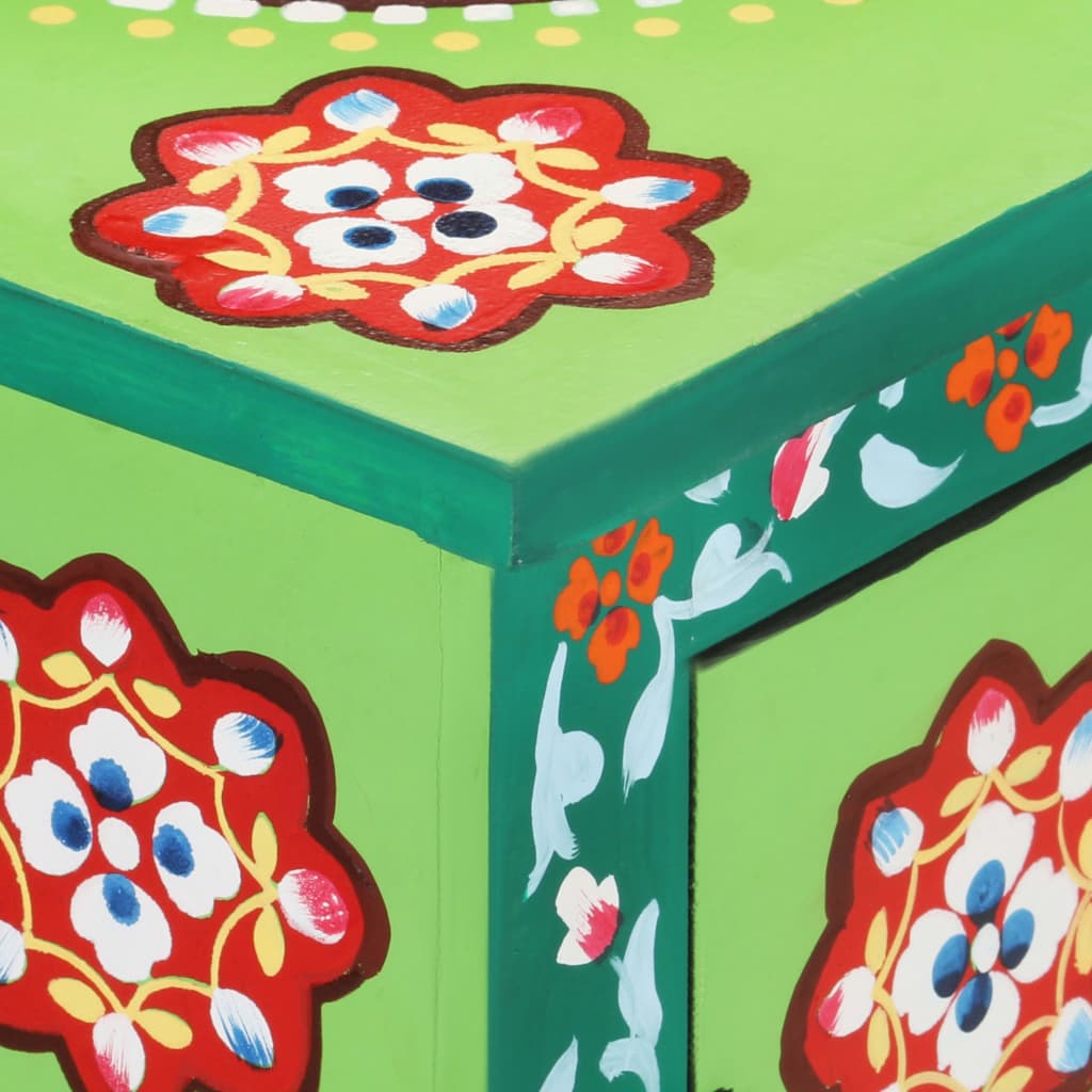 Příborník ručně malovaný vícebarevný 70 x 35 x 60 cm mangovník