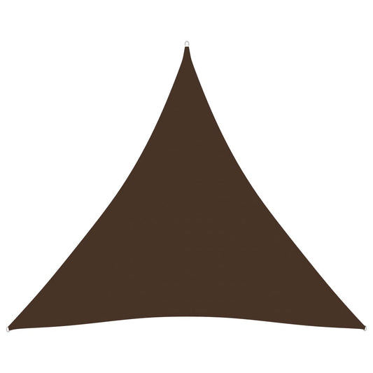 Stínící plachta oxfordská látka trojúhelníková 5x5x5 m hnědá