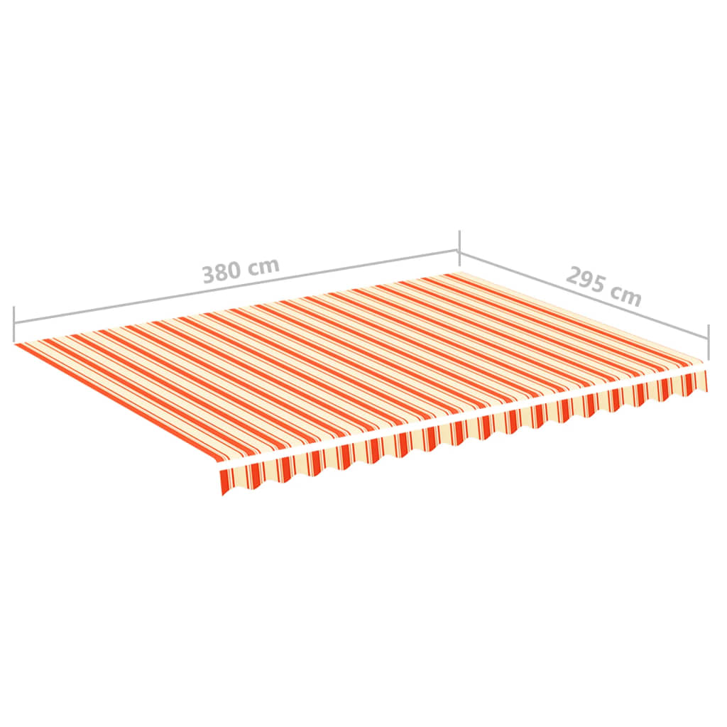 Náhradní plachta na markýzu žluto-oranžová 4 x 3 m