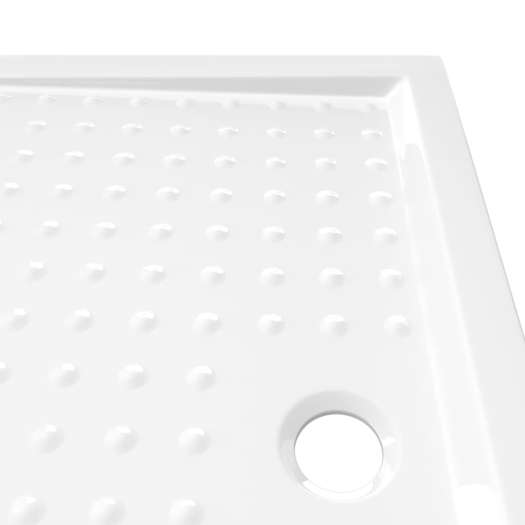 Sprchová vanička s puntíky bílá 70 x 100 x 4 cm ABS