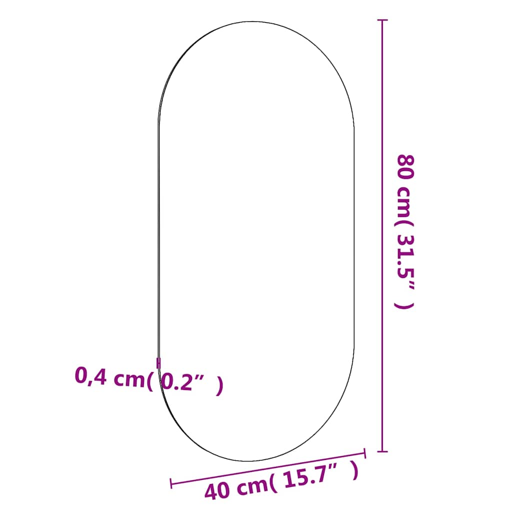 Zrcadlo 100 x 50 cm sklo