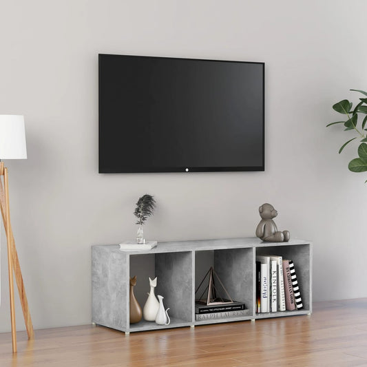 TV stolek betonově šedý 107 x 35 x 37 cm kompozitní dřevo