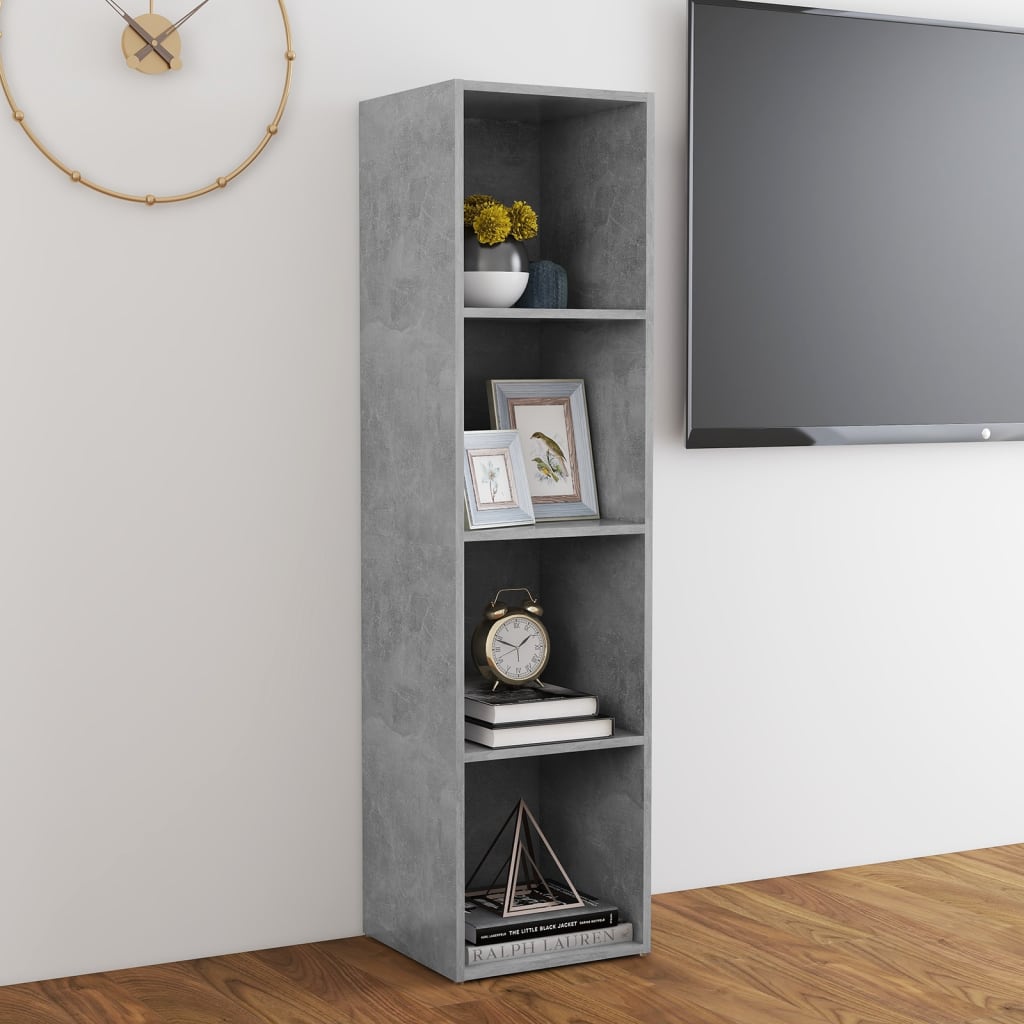 TV stolek betonově šedý 142,5 x 35 x 36,5 cm kompozitní dřevo