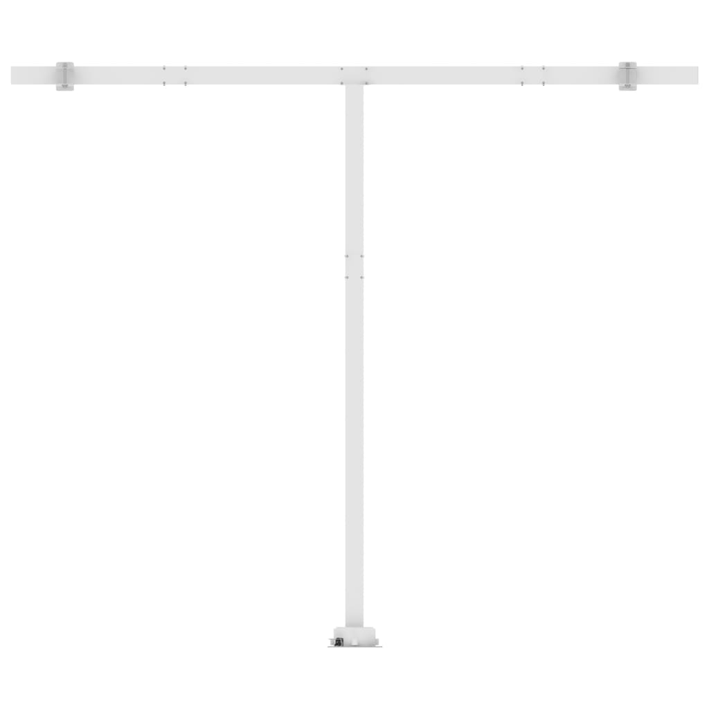 Automatická markýza LED a senzor větru 300 x 250 cm modrobílá