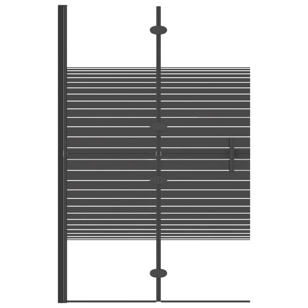 Skládací sprchový kout ESG 80 x 140 cm černý