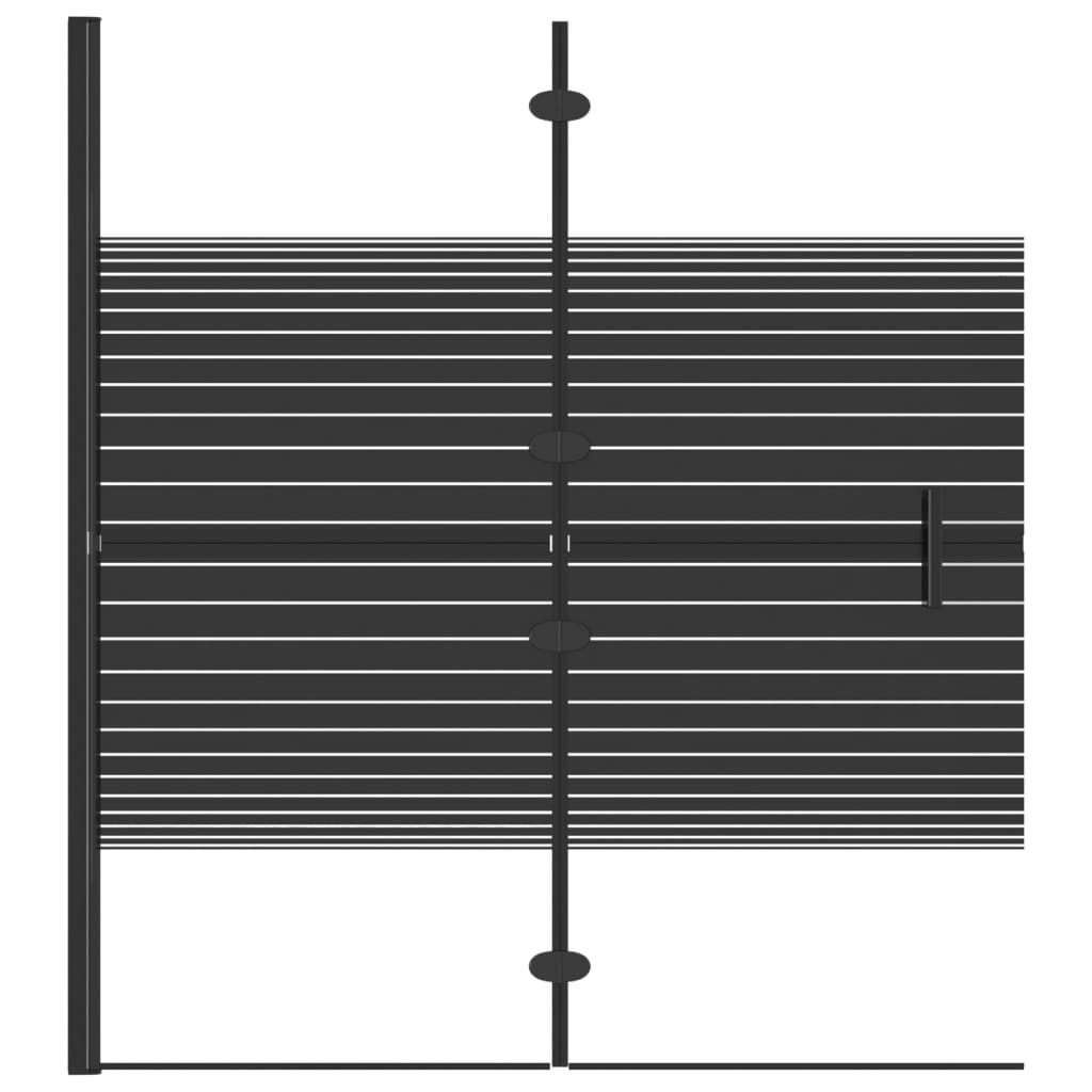 Skládací sprchový kout ESG 120 x 140 cm černý