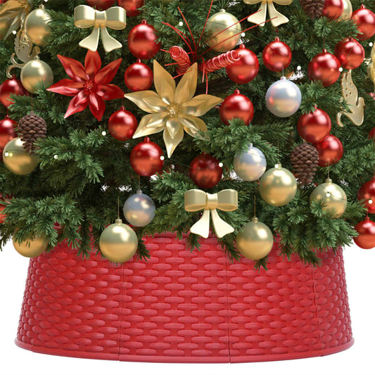 Podložka pod vánoční stromek červená Ø 54 x 19,5 cm