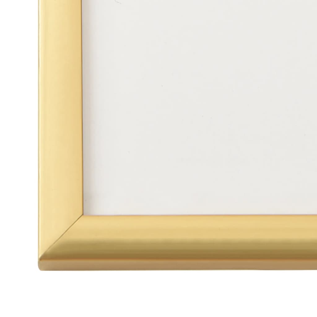 Fotorámečky koláž 5 ks na zeď nebo stůl zlaté 59,4 x 84 cm MDF