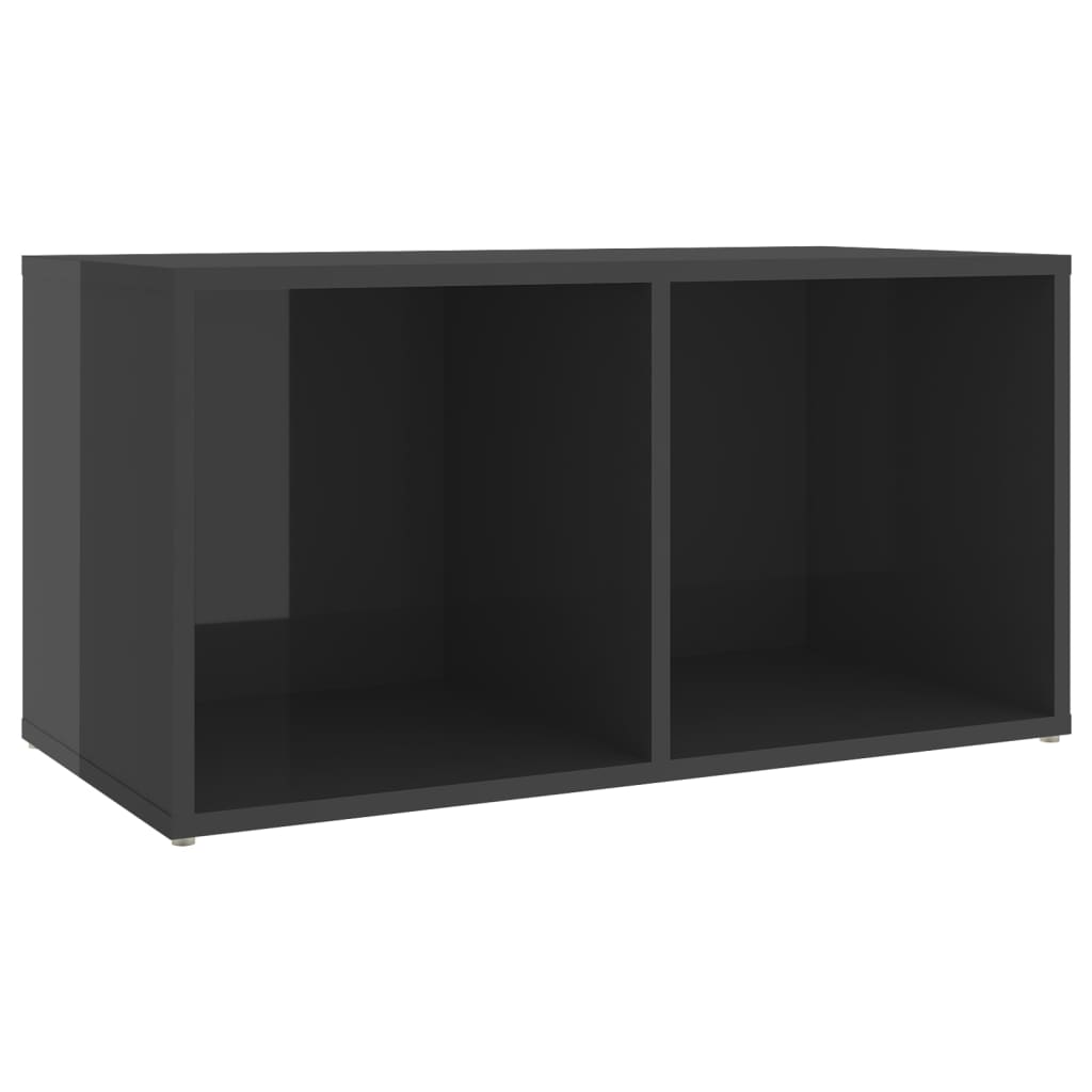 TV skříňky 2 ks šedé vysoký lesk 72x35x36,5 cm kompozitní dřevo