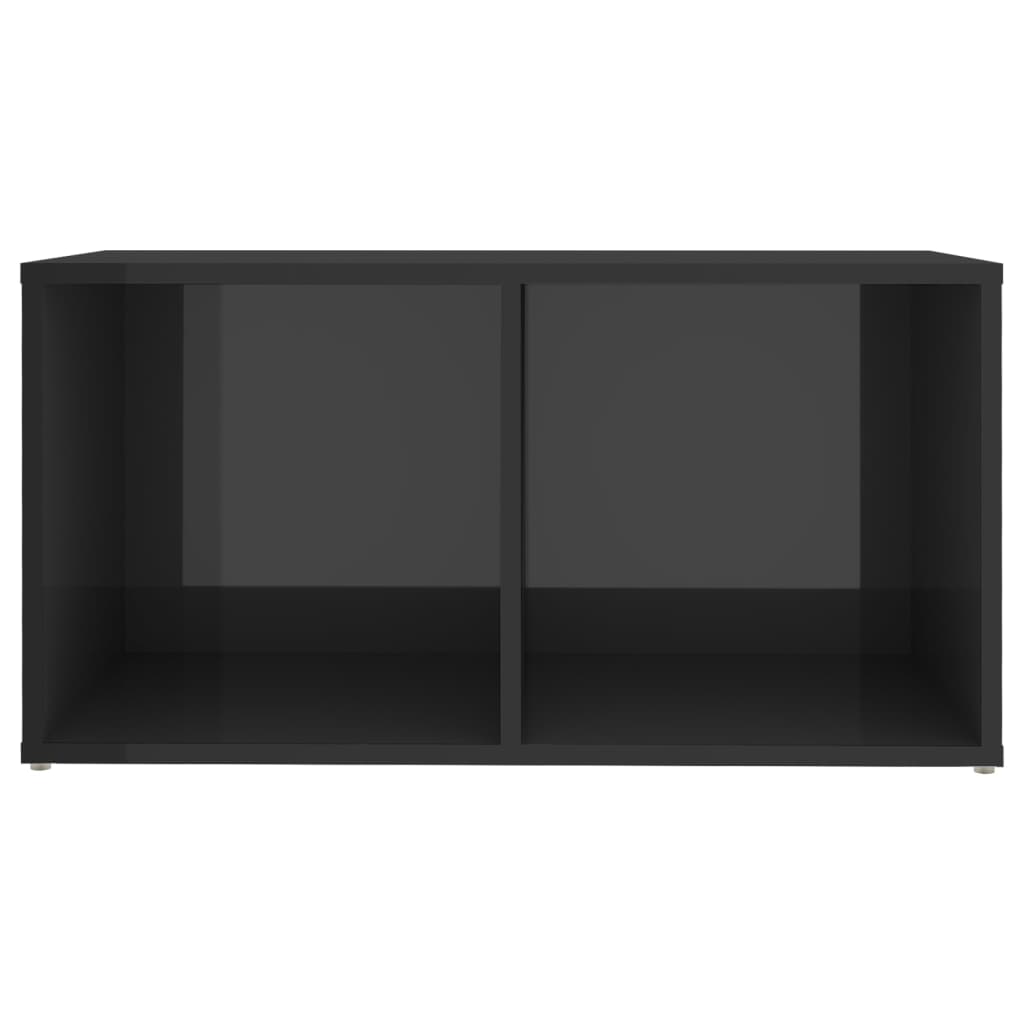 TV skříňky 2 ks šedé vysoký lesk 72x35x36,5 cm kompozitní dřevo