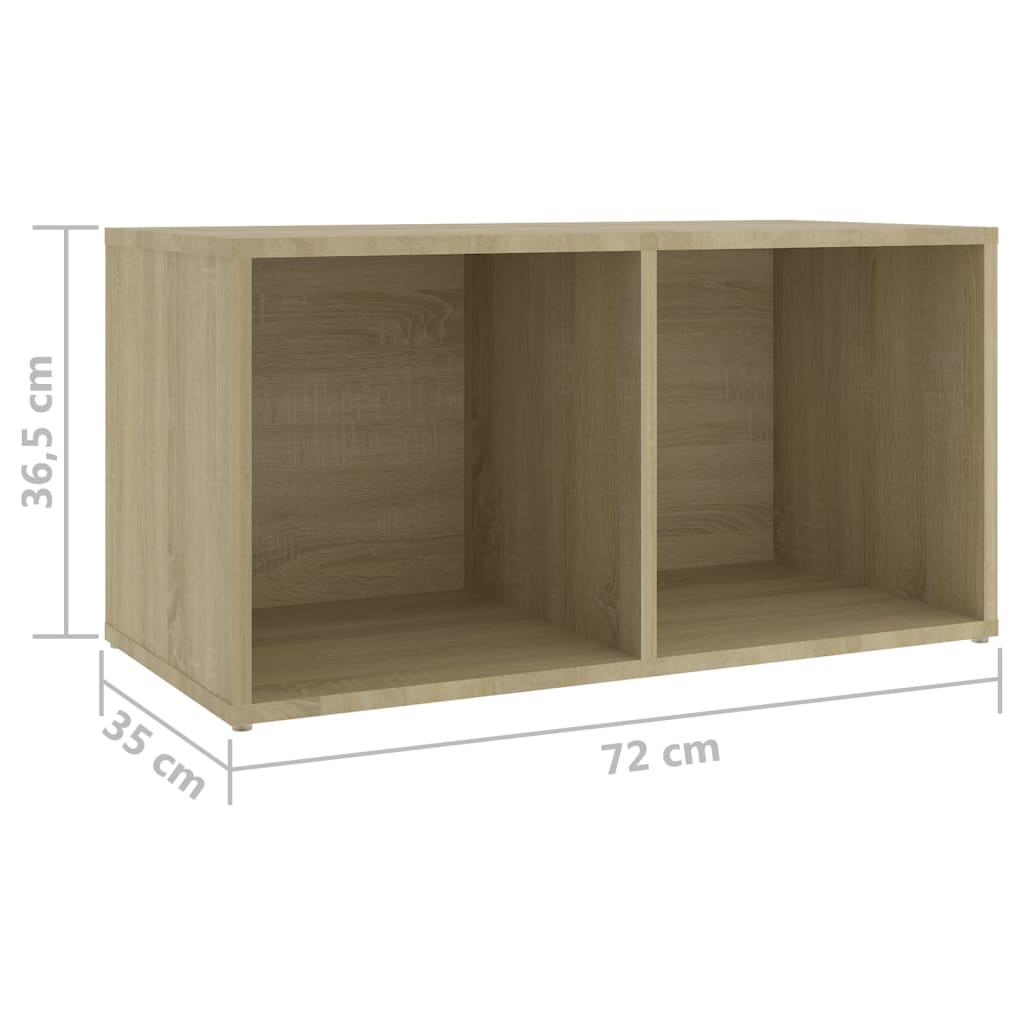 TV skříňky 4 ks dub sonoma 72 x 35 x 36,5 cm kompozitní dřevo