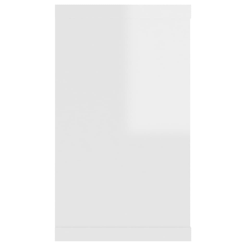 Nástěnné krychlové police 2 ks bílé 80x15x26,5 cm dřevotříska