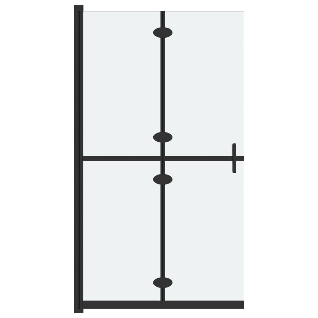 Skládací sprchová zástěna mléčné ESG sklo 70 x 190 cm