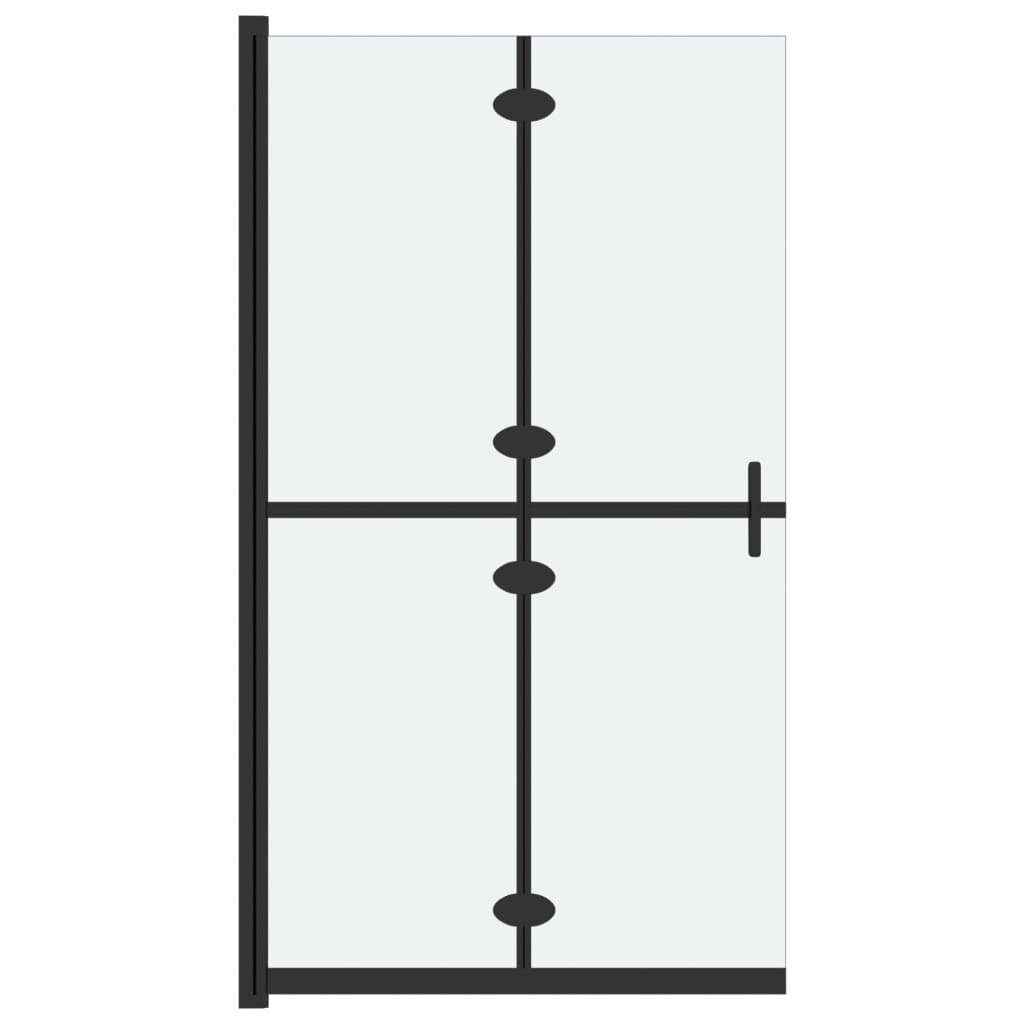 Skládací sprchová zástěna mléčné ESG sklo 80 x 190 cm