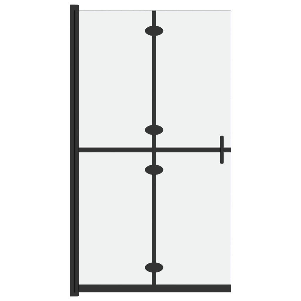 Skládací sprchová zástěna mléčné ESG sklo 100 x 190 cm