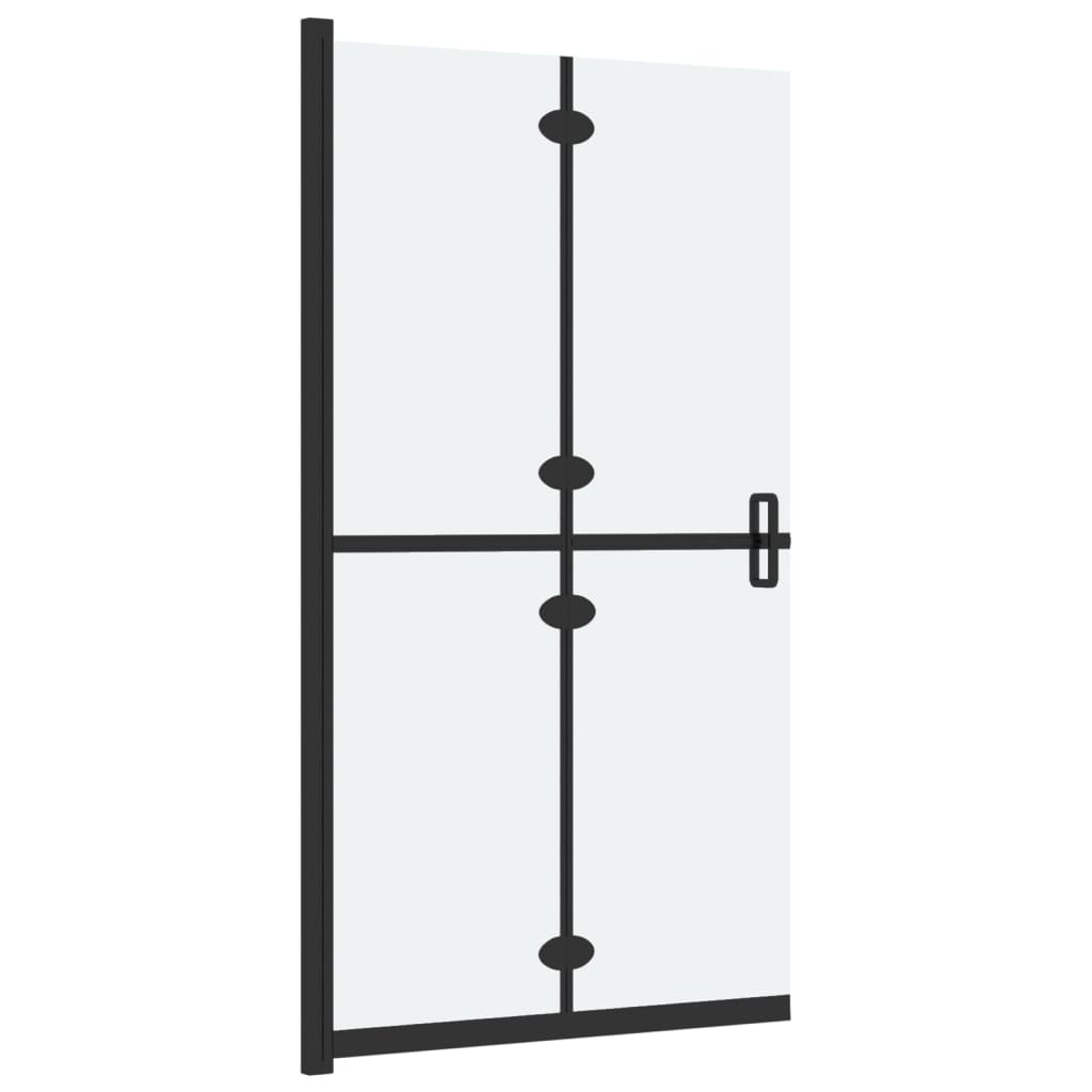 Skládací sprchová zástěna mléčné ESG sklo 100 x 190 cm