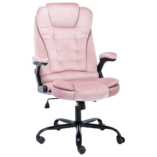 Kancelářská židle růžová samet